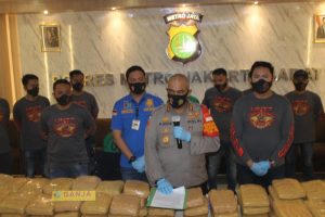Polres Metro Jakarta Barat, Gagalkan Penyelundupan 157 KG Ganja