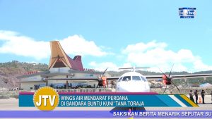Penerbangan Perdana Wings Air Rute Toraja-Makassar Diundur ke 4 September