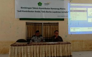 Gelar Bimtek Kontributor, Ini Harapan Kakan Kemenag Maros