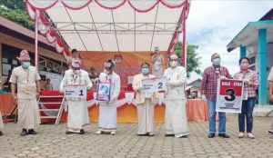 Tiga Paslon Bupati Toraja Utara Resmi Mendapatkan Nomor Urut