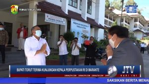 VIDEO : HADIRI PELATIHAN LITERASI,  KEPALA PERPUSTAKAAN RI, DISAMBUT BUPATI TORUT DI MARANTE