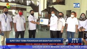VIDEO : BUPATI TORAJA UTARA KALATIKU PAEMBONAN, TERIMA PENGHARGAAN DARI BADAN PUSAT STATISTIK