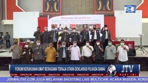 BERITA VIDEO : FKUB KABUPATEN TORAJA UTARA DEKLARASI PILKADA DAMAI, AJAK PASLON  HINDARI POLITIK UANG