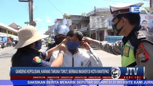 BERITA VIDEO : GANDENG KEPOLISIAN, KARANG TARUNA TORUT BERBAGI MASKER DI KOTA RANTEPAO