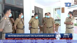 BERITA VIDEO : HARI PERTAMA BERKANTOR, PJS BUPATI TORAJA UTARA, SILATURAHMI KE SEJUMLAH OPD