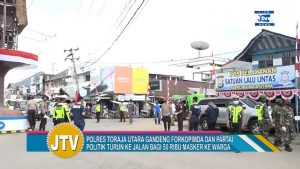 VIDEO : POLRES TORAJA UTARA GANDENG FORKOPIMDA DAN PARTAI POLITIK UNTUK MEMBAGI 50 RIBU MASKER KEPADA WARGA
