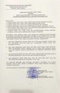 Jelang Perayaan Natal, Ini Himbauan Polres Tana Toraja