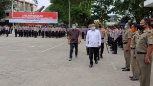 Bupati Torut Pimpin Apel Kesiapan Personil Pengamanan TPS