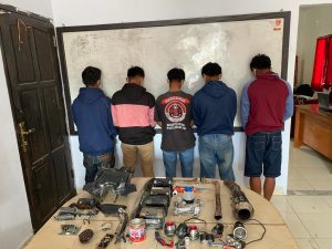 Lima Pelaku Pencurian Sparepart Kendaraan di Objek Wisata, Diringkus Polisi