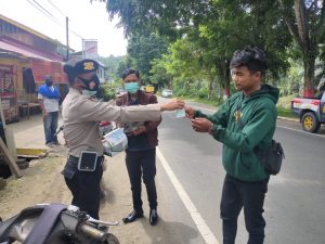 Tegakkan Disiplinkan Prokes, Personil Polres Tana Toraja Gencarkan Oprasi Yustisi