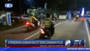 BERITA VIDEO : DIANGGAB MENGANGGU KETENTRAMAN WARGA KARENA MENGGUNAKAN KNALPOT BISING, 6 PENGENDARA MOTOR DIAMANKAN POLISI