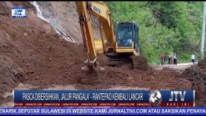BERITA VIDEO : SEMPAT LUMPUH AKIBAT TERTUTUP LONGSOR, POROS PANGALA’ – RANTEPAO KEMBALI BISA DILALUI KENDARAAN
