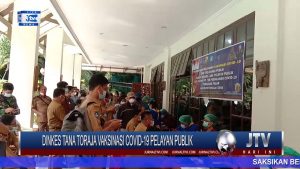 BERITA VIDEO : DINKES TORAJA UTARA VAKSIN PELAYAN PUBLIK