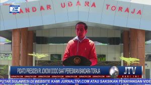 BERITA VIDEO : PIDATO SINGKAT PRESIDEN JOKOWI SAAT PERESMIAN BANDAR UDARA TORAJA