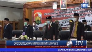 BERITA VIDEO : KETUA DPRD TORUT SAHKAN HARUN RANTELEMBANG SEBAGAI PENGGANTI ANTAR WAKTU