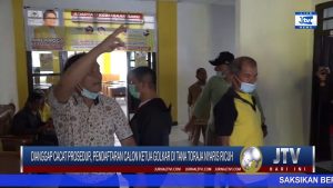 BERITA VIDEO : DIANGGAP CACAT PROSEDUR, PENDAFTARAN CALON KETUA GOLKAR DI TANA TORAJA NYARIS RICUH