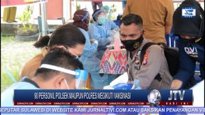 BERITA VIDEO : PERSONIL POLRES MAMUJU TENGAH MEGIKUTI VAKSINASI