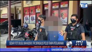 BERITA VIDEO : SEBARKAN FOTO BUGIL MAHASISWI, FIR DIRINGKUS POLISI TANPA PERLAWANAN
