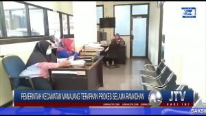BERITA VIDEO : PEMERINTAH KECAMATAN MAMAJANG TERAPKAN PROKES SELAMA RAMADHAN