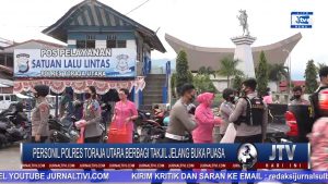 BERITA VIDEO : PERSONIL POLRES TORAJA UTARA BERBAGI TAKJIL JELANG BUKA PUASA