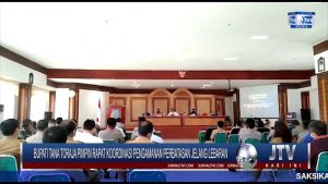 BERITA VIDEO : BUPATI TANA TORAJA PIMPIN RAPAT KOORDINASI PENGAMANAN PERBATASAN JELANG LEBARAN