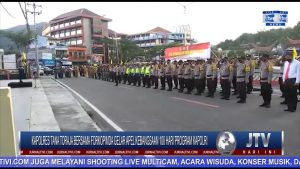 BERITA VIDEO : KAPOLRES TANA TORAJA BERSAMA FORKOPIMDA GELAR APEL KEBANGSAAN 100 HARI PROGRAM KAPOLRI