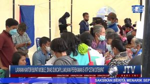 BERITA VIDEO : DI LAYANAN KANTOR BUPATI MOBILE, DINAS DUKCAPIL LAKUKAN PEREKAMAN E-KTP CETAK DITEMPAT