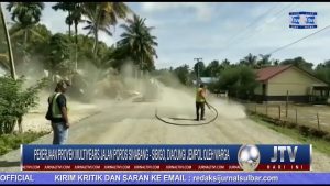 BERITA VIDEO : PEKERJAAN PROYEK MULTIYEARS JALAN POROS SINABANG – SIBIGO, DIACUNGI JEMPOL OLEH WARGA