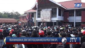 BERITA VIDEO : RIBUAN MAHASISWA UKI, DEMO TUNTUT KEJELASAN AKREDITASI PRODI TEKNIK SIPIL