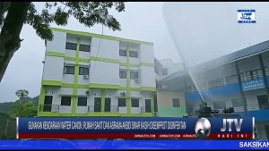 BERITA VIDEO : GUNAKAN KENDARAAN WATER CANON, RUMAH SAKIT DAN ASRAMA AKBID SINAR KASIH DISEMPROT DISINFEKTAN