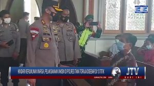 BERITA VIDEO : HINDARI KERUMUNAN WARGA, PELAKSANAAN VAKSIN DI POLRES TANA TORAJA DISEBAR DI 13 TITIK