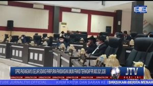 BERITA VIDEO : DPRD PASANGKAYU GELAR SIDANG PARIPURNA PANDANGAN UMUM FRAKSI TERHADAP RPJMD 2021,2026