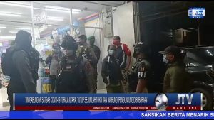 BERITA VIDEO : LANGGAR JAM OPERASIONAL, TIM GABUNGAN SATGAS COVID-19 TORAJA UTARA, TUTUP SEJUMLAH TOKO DAN  WARUNG, PENGUNJUNG DIBUBARKAN