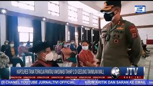BERITA VIDEO : KAPOLRES TANA TORAJA PANTAU VAKSINASI TAHAP II DI GEDUNG TAMMUAN MALI’