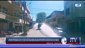 BERITA VIDEO : ANTISIPASI PENYEBARAN COVID-19, POLRES TANA TORAJA KEMBALI MELAKUKAN PENYEMPROTAN DISENFEKTAN DI KOTA MAKALE