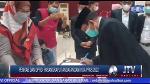 BERITA VIDEO : PEMKAB DAN DPRD  PASANGKAYU TANDATANGANI KUA-PPAS 2022