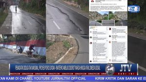 Pemadatan Diduga Tak Maksimal, Proyek Poros Sa’dan – Rantepao Amblas Disorot Hingga Viral di Media Sosial