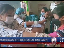 Berita Video : Warga Sambut Antusias Vaksin Door to Door Polres Tana Toraja di Lembang Bullian Massa’bu