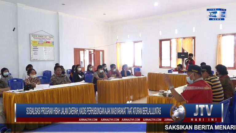 Berita Video : Sosialisasi Program Hibah Jalan Daerah, Kadis Perhubungan Ajak Masyarakat Taat Aturan Berlalulintas