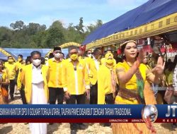 Berita Video : Resmikan Kantor DPD II Golkar Toraja Utara, Taufan Pawe Disambut Dengan Tarian Tradisional