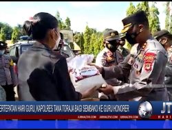 Berita Video : Bertepatan Hari Guru, Kapolres Tana Toraja Bagi Sembako ke Guru Honorer