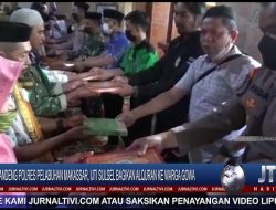 Berita Video : Gandeng Polres Pelabuhan Makassar, IJTI Sulsel Bagikan Alquran ke Warga Gowa