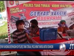 Berita Video : Gebyar Vaksinasi Berhadiah di Polres Tana Toraja, Pacu Minat Warga Untuk Divaksin