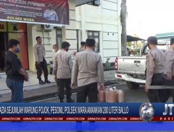 Berita Video : Razia Sejumlah Warung Pojok, Pesonil Polsek Wara Amankan 200 Liter Ballo