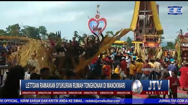 Berita Video : Lettoan Ramaikan Syukuran Rumah Tongkonan di Manokwari