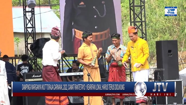 Berita Video : Dampingi Warganya Ikut Toraja Carnaval 2022, Camat Rantetayo : Kearifan Lokal Harus Terus Didukung