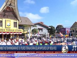 Berita Video : Sambut HUT Bhayangkara Ke 76, Polres Toraja Utara Gelar Kapolres Cup I Bola Voli