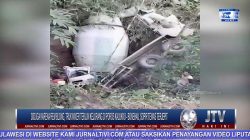 Berita Video : Diduga Karena Rem Blong, Truk Mixer Terjun Kejurang di Poros Kalukku – Bonehau, Sopir Tewas Terjepit