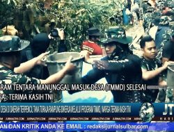Berita Video : Jalan Desa di Daerah Terpencil Tana Toraja Rampung Dikerja Melalui Program TMMD, Warga : Terima Kasih TNI