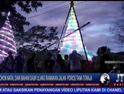 Berita Video : Pohon Natal Dari Bahan Daur Ulang Ramaikan Jalan  Poros Tana Toraja
